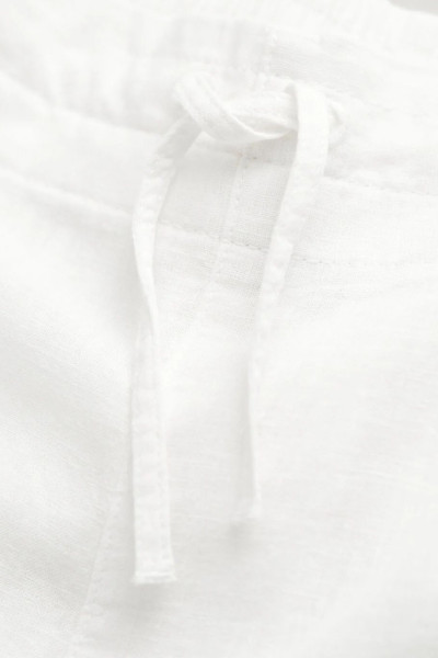 KALHOTY GANT PULL ON COTTON LINEN PANTS - Fotografie č. 2