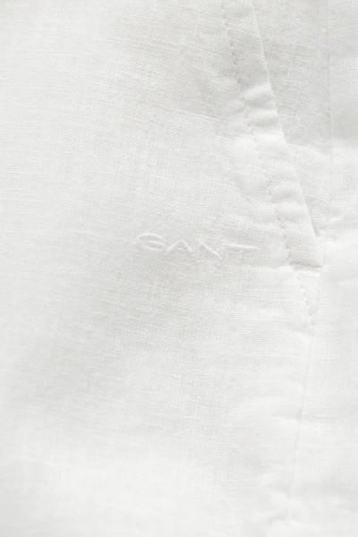 KALHOTY GANT PULL ON COTTON LINEN PANTS - Fotografie č. 3