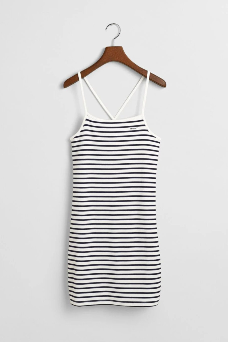 ŠATY GANT STRIPED TANK DRESS EVENING BLUE