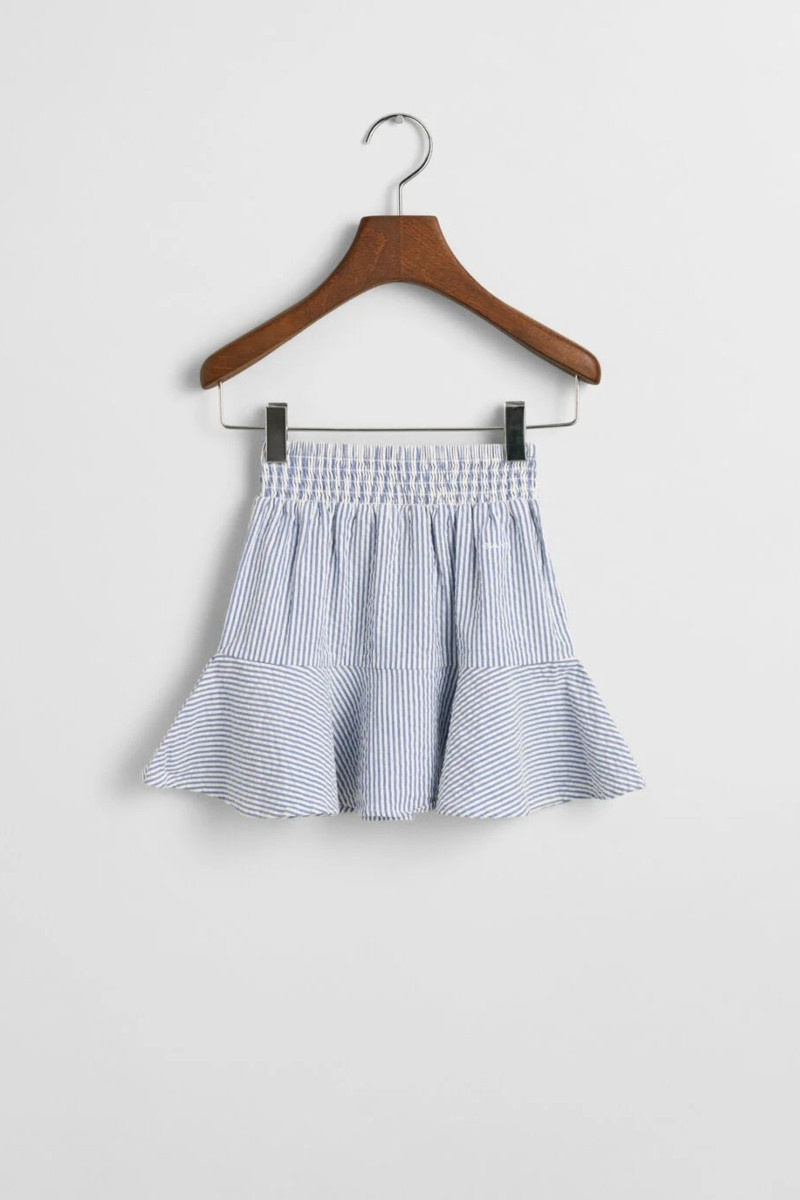 SUKNĚ GANT STRIPED SEERSUCKER SKIRT RICH BLUE