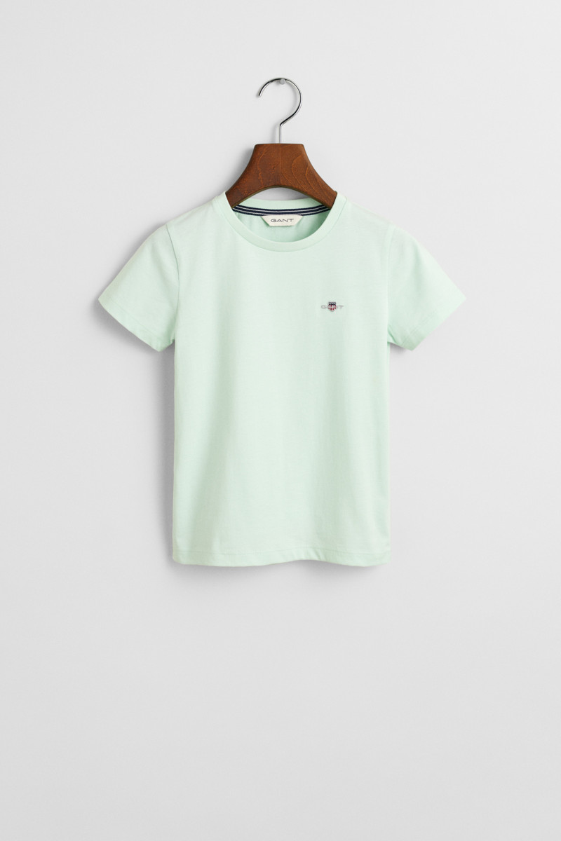 TRIČKO GANT SHIELD SS T-SHIRT FADED MINT