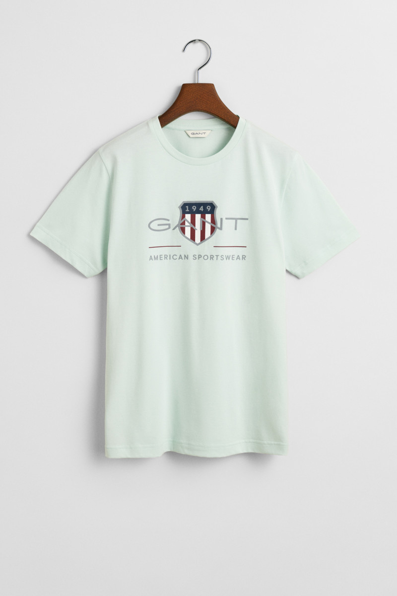TRIČKO GANT ARCHIVE SHIELD SS T-SHIRT FADED MINT