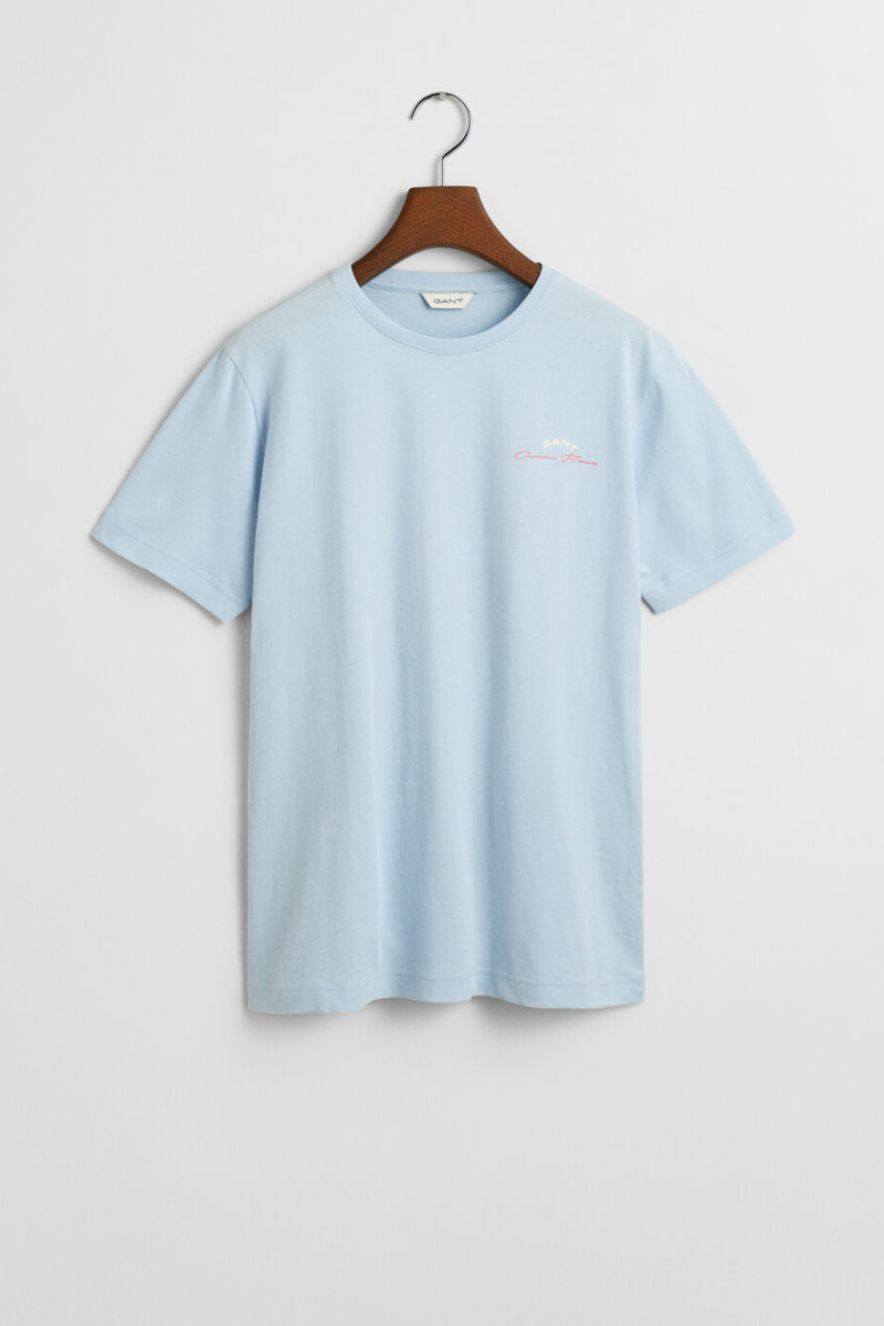 E-shop TRIČKO GANT SAILING GAPHIC T-SHIRT CALMING BLUE