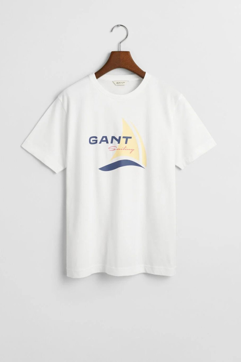 TRIČKO GANT SAILING GRAPHIC T-SHIRT WHITE