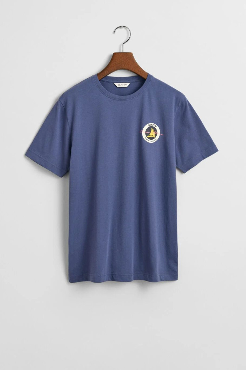 TRIČKO GANT SAILING GRAPHIC T-SHIRT DUSTY NAVY