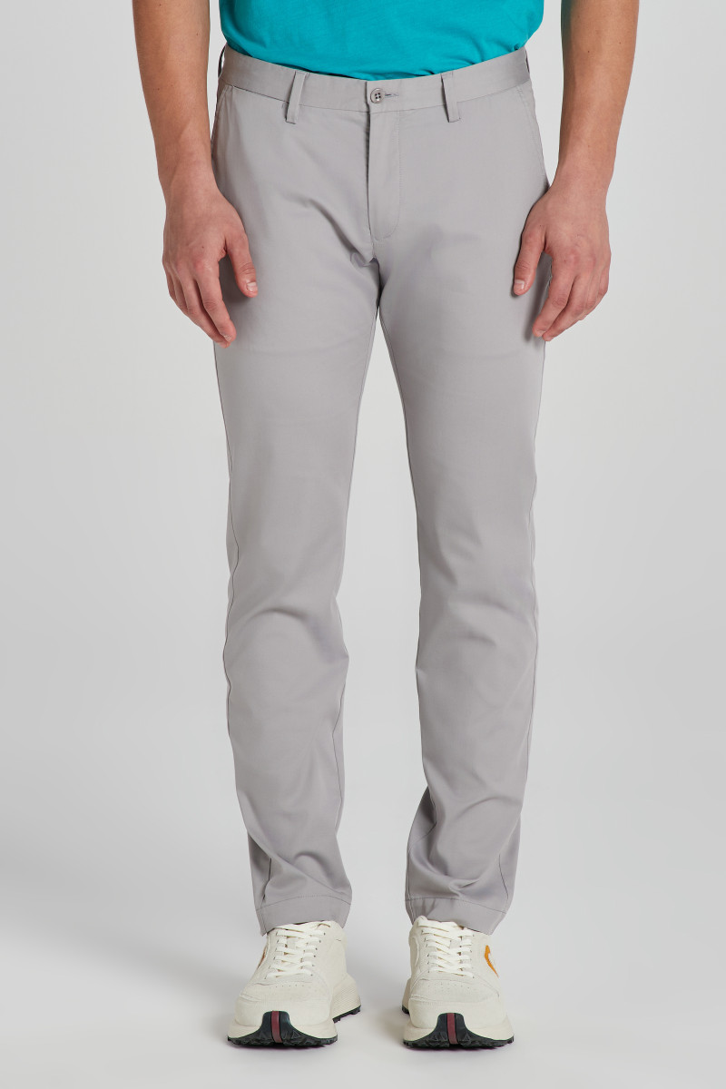 NOHAVICE GANT SLIM SPORTS CHINOS MID GREY