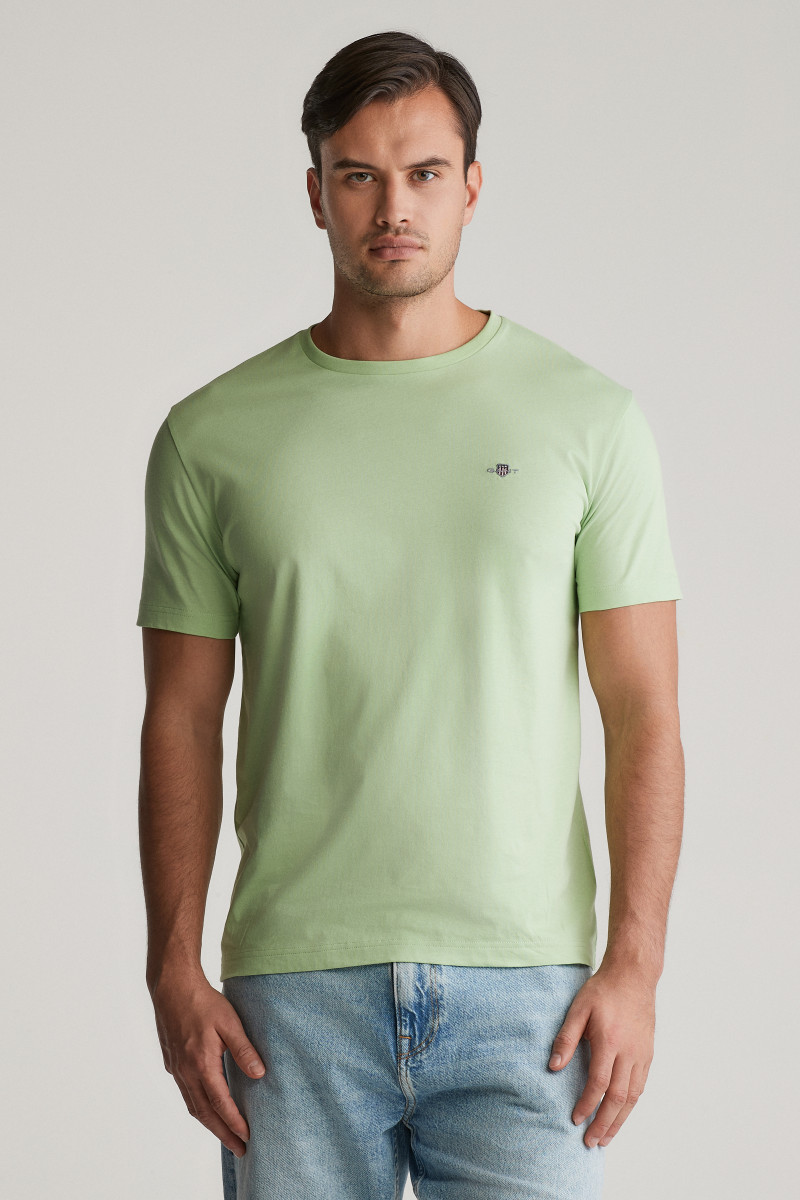 TRIČKO GANT REG SHIELD SS T-SHIRT APPLE GREEN