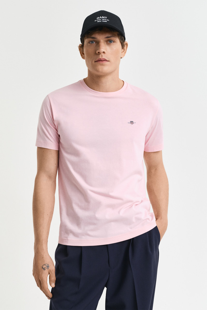 E-shop TRIČKO GANT REG SHIELD SS T-SHIRT CALIFORNIA PINK