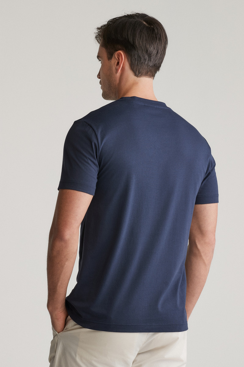 GANT Reg Graphic SS T-Shirt Donna - Blu Sera, Taglia XL, Cotone