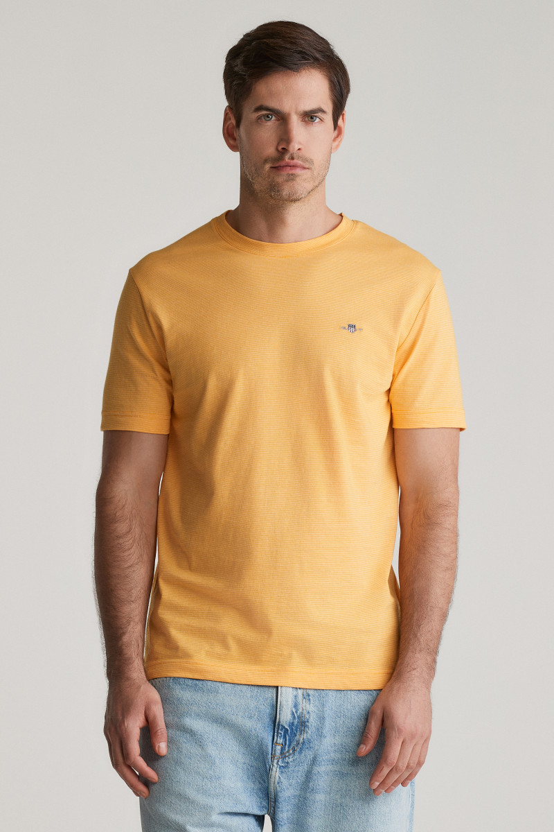 TRIČKO GANT SMALL STRIPE T-SHIRT DAFFODIL YELLOW