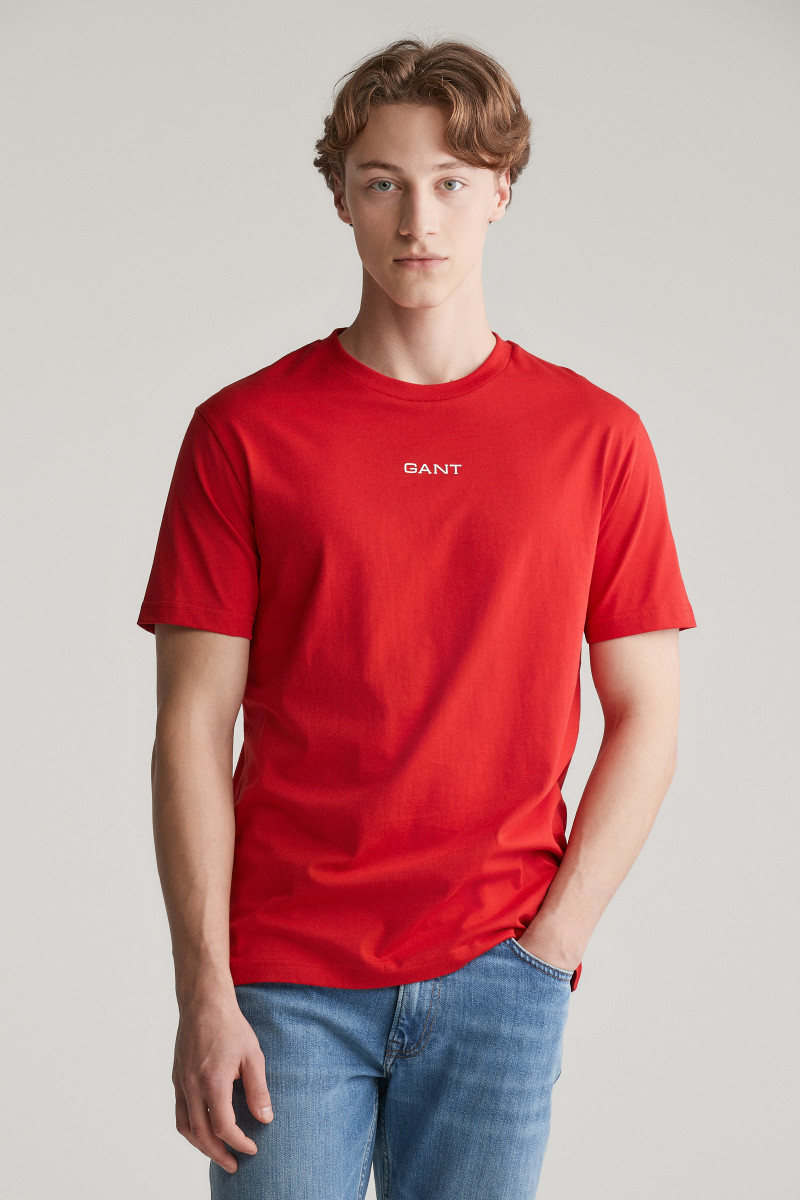 E-shop TRIČKO GANT GRAPHIC SS TSHIRT RUBY RED