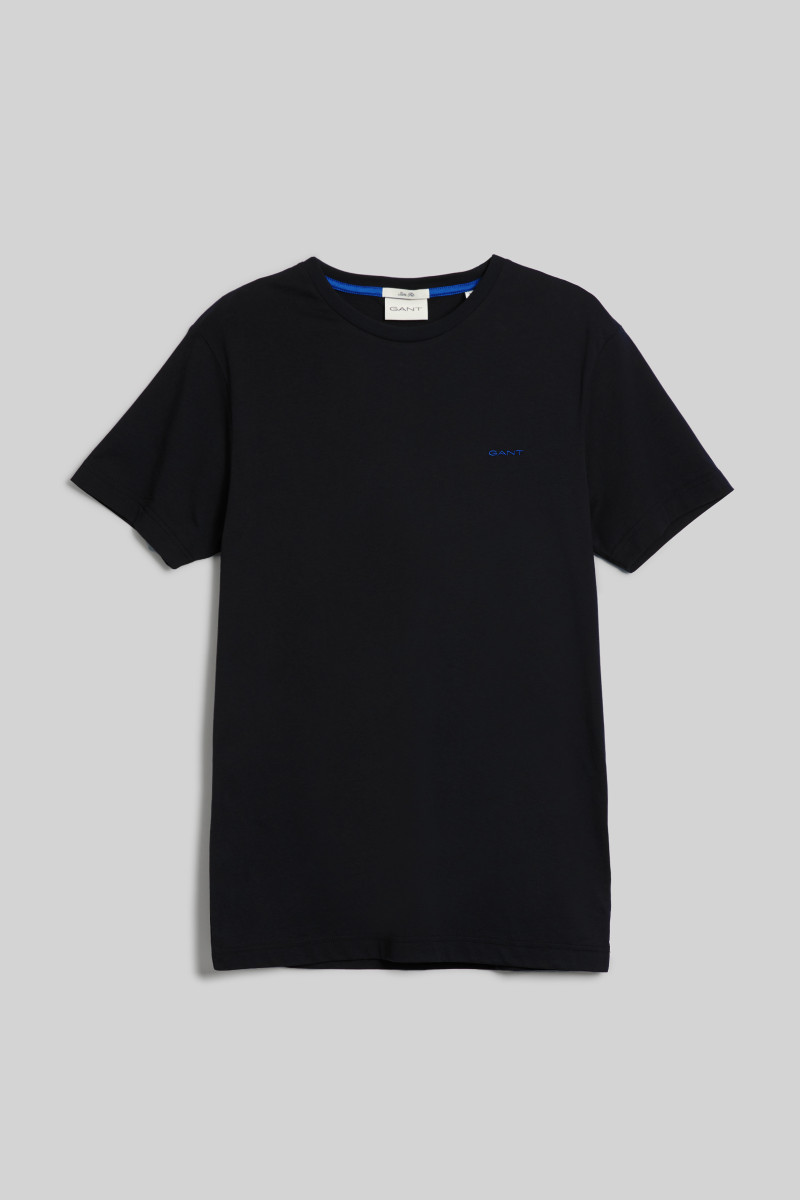 E-shop TRIČKO GANT CONTRAST LOGO SS T-SHIRT BLACK
