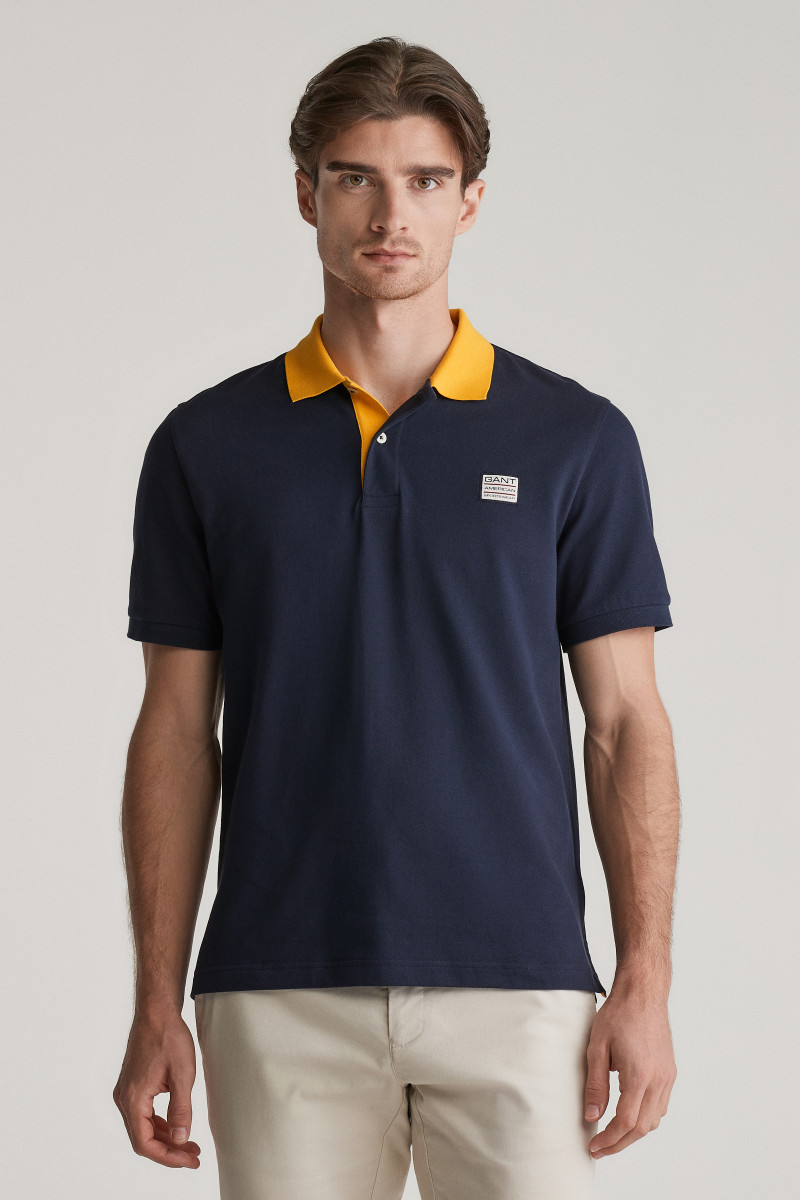 E-shop POLOKOŠILE GANT CONTRAST SS POLO EVENING BLUE