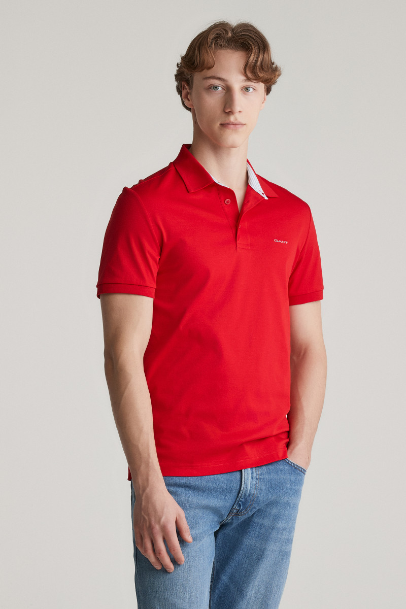 POLOKOŠILE GANT MERCERISED SS POLO RUBY RED