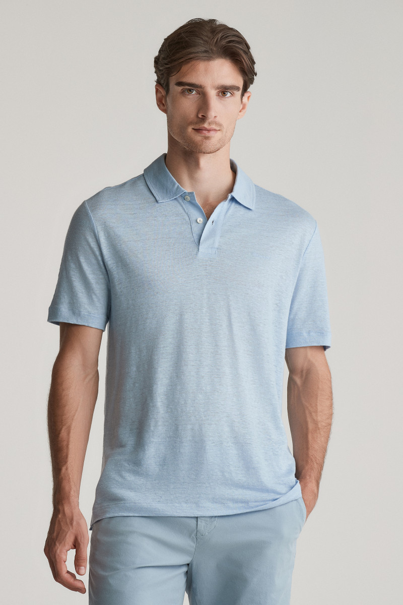 POLOKOŠILE GANT LINEN SS POLO FRESH BLUE