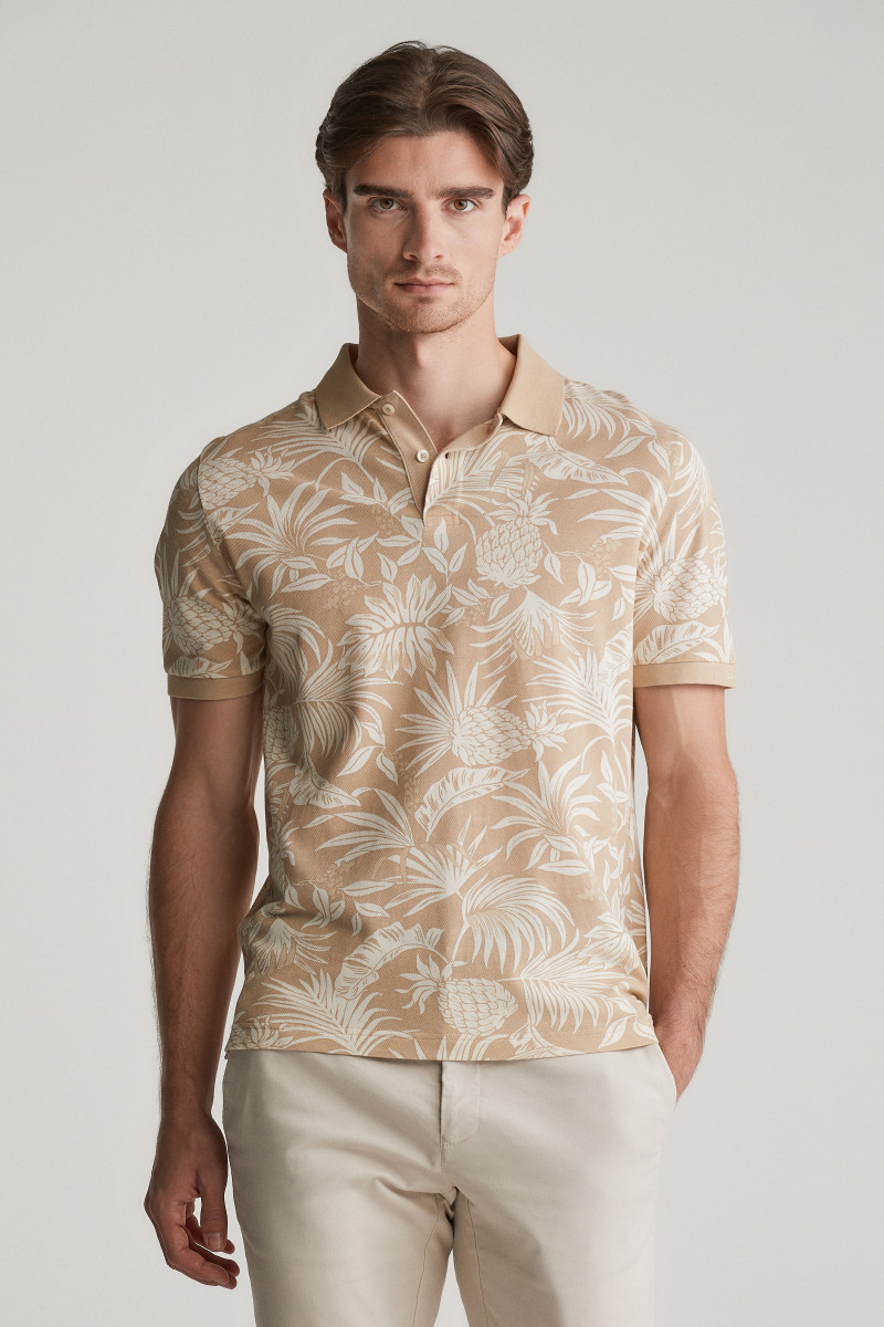 E-shop POLOKOŠILE GANT PRINTED SS POLO DRY SAND