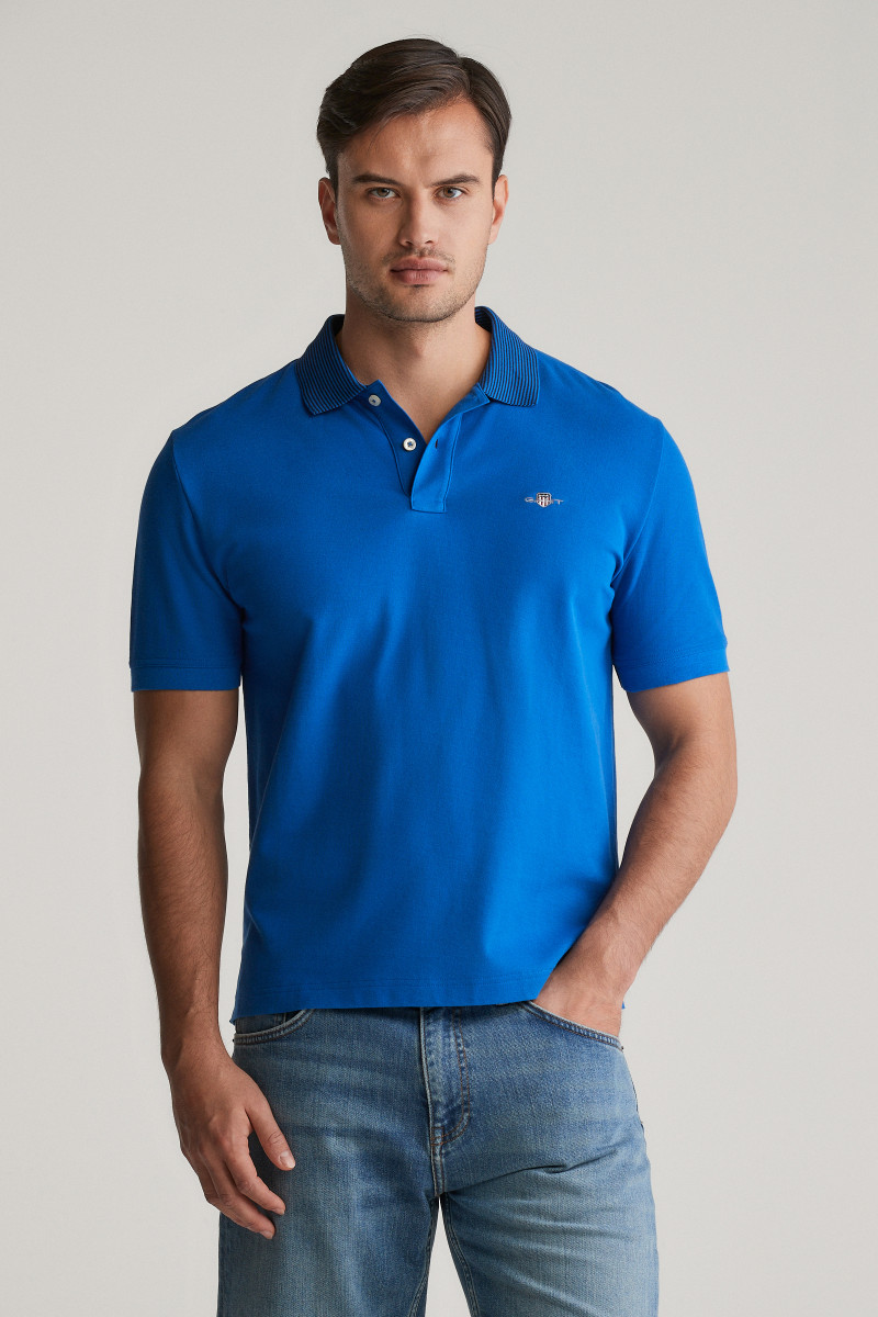 POLOKOŠILE GANT TIPPING DETAIL POLO LAPIS BLUE