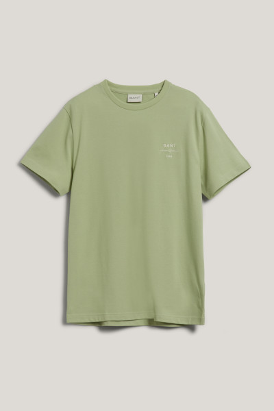 TRIČKO GANT LOGO SCRIPT PIQUE SS TSHIRT - Fotografie č. 1