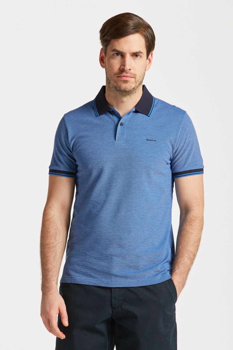 E-shop POLOKOŠILE GANT 4-COL OXFORD SS PIQUE DAY BLUE