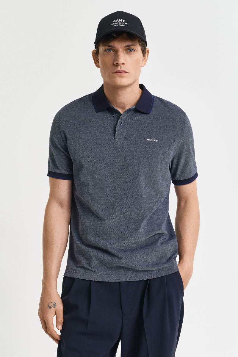 E-shop POLOKOŠILE GANT 4-COL OXFORD SS PIQUE PERSIAN BLUE