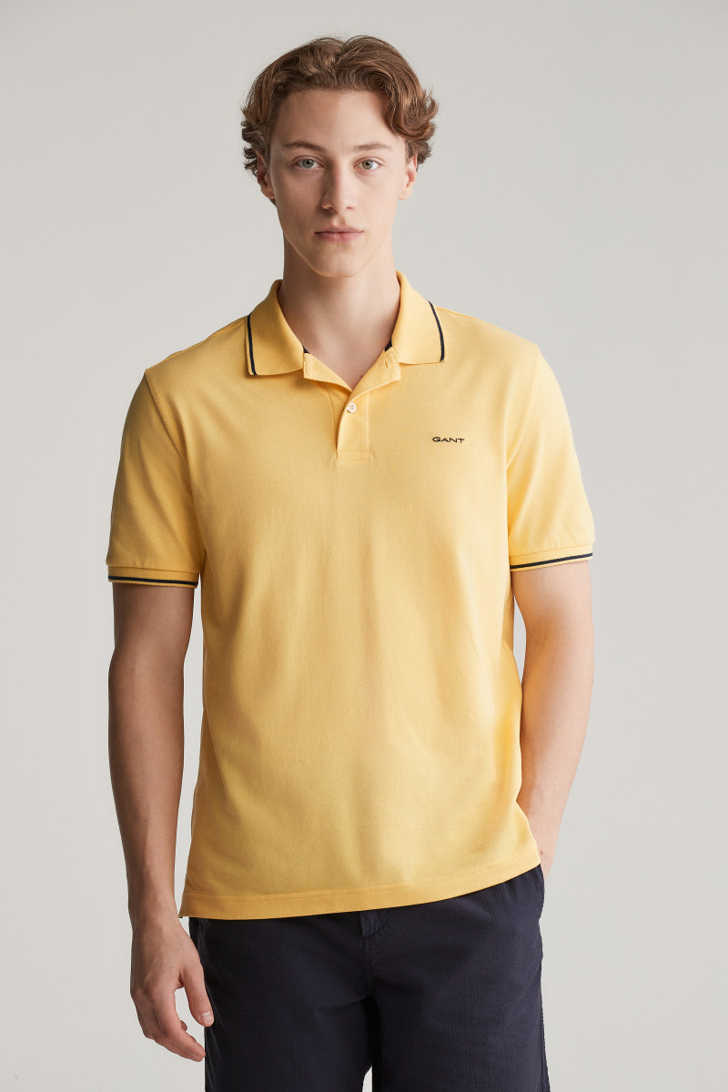 E-shop POLOKOŠILE GANT TIPPING SS PIQUE POLO BANANA YELLOW