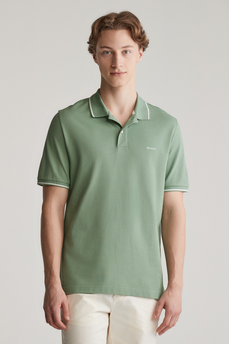 E-shop POLOKOŠILE GANT TIPPING SS PIQUE POLO KALAMATA GREEN