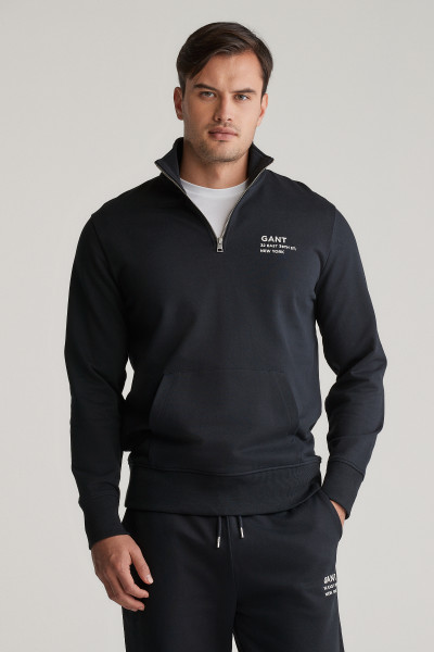 MIKINA GANT SCRIPT GRAPHIC HALF ZIP SWEAT - Fotografie č. 1