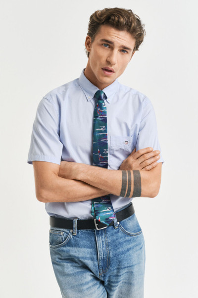 KOŠEĽA GANT REG CLASSIC POPLIN SS SHIRT - Fotografia č. 1