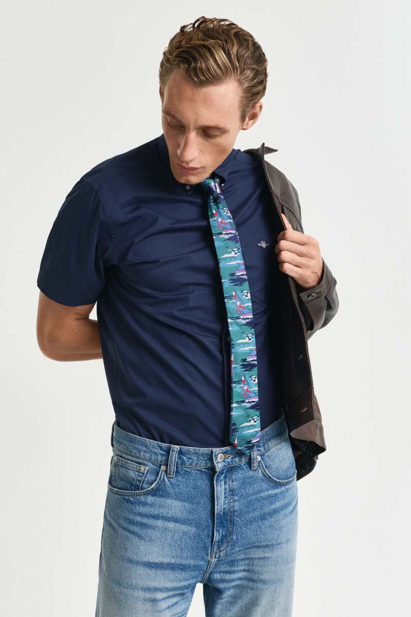 KOŠEĽA GANT REG CLASSIC POPLIN SS SHIRT MARINE