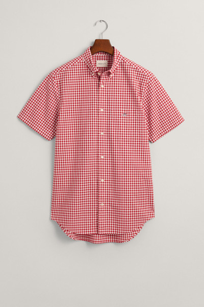ING GANT REG CLASSIC POPLIN GINGH SS SHIRT - Kép 1
