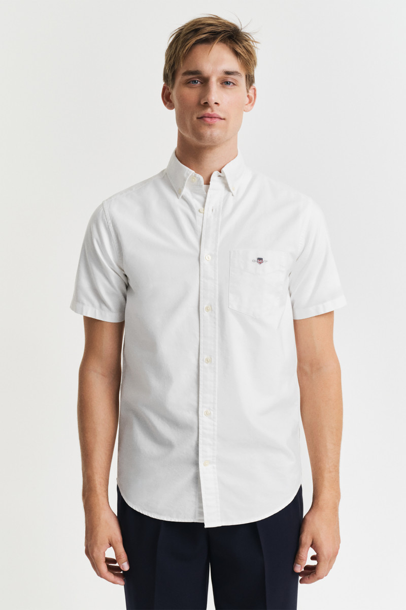 E-shop KOŠILE GANT REG CLASSIC OXFORD SS SHIRT WHITE