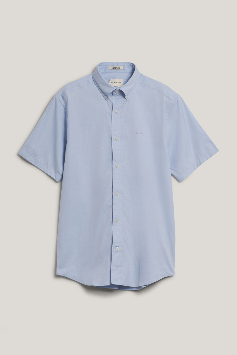 KOŠILE GANT REG PINPOINT OXFORD SS SHIRT LIGHT BLUE