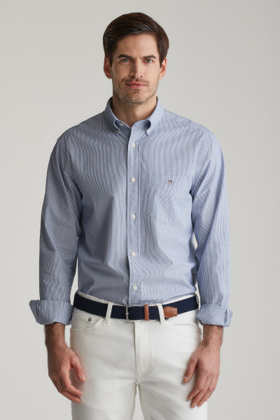 KOŠILE GANT REG DOBBY DOT STRIPE SHIRT - Fotografie č. 1