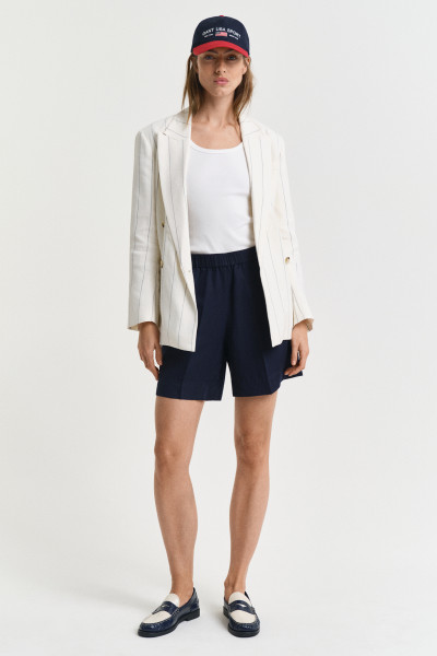 ŠORTKY GANT REL LINEN BLEND PULL ON SHORTS - Fotografie č. 1