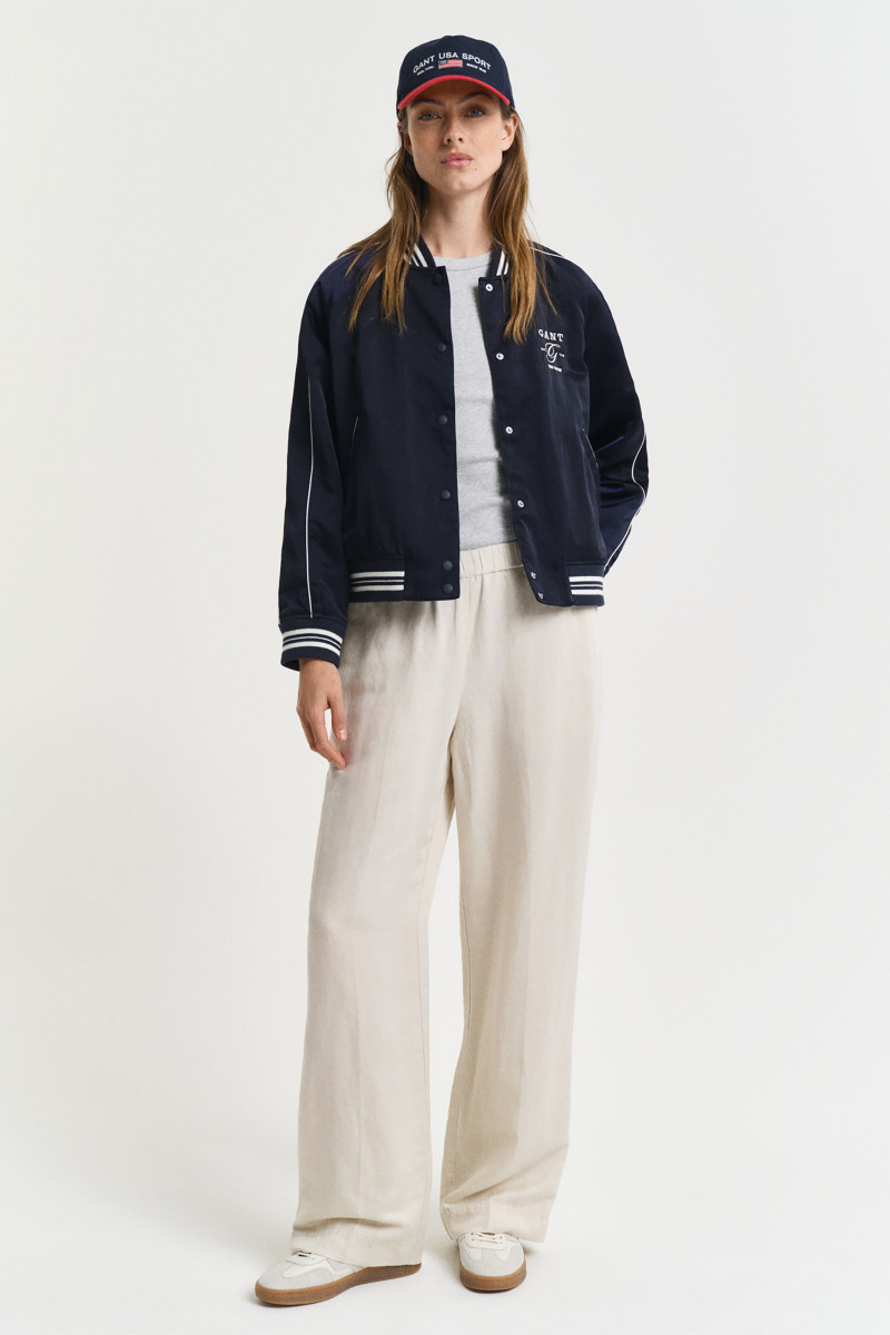 E-shop KALHOTY GANT REL LINEN BLEND PULL ON PANTS PUTTY