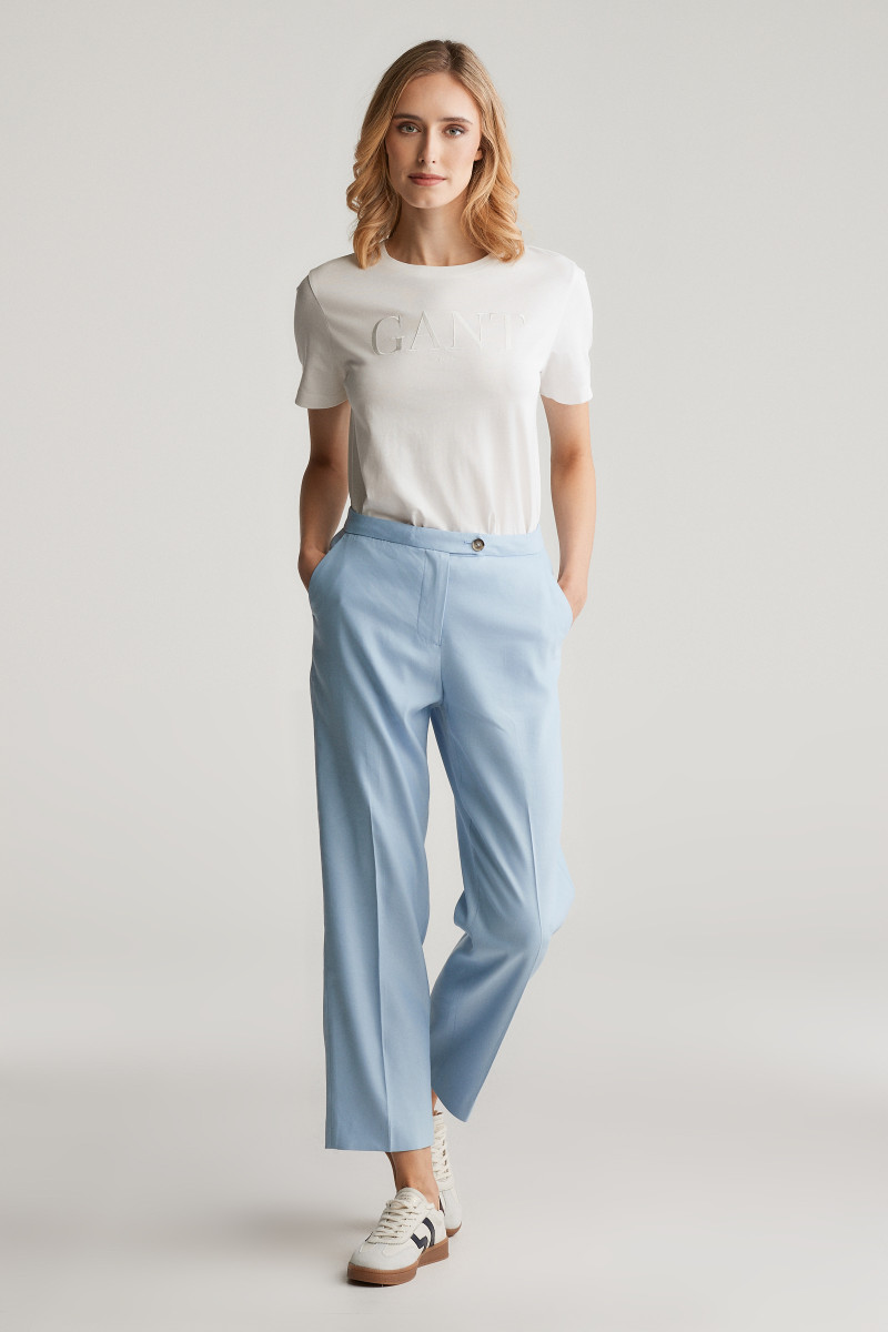 E-shop KALHOTY GANT STRETCH LINEN TAILORED PANT FRESH BLUE