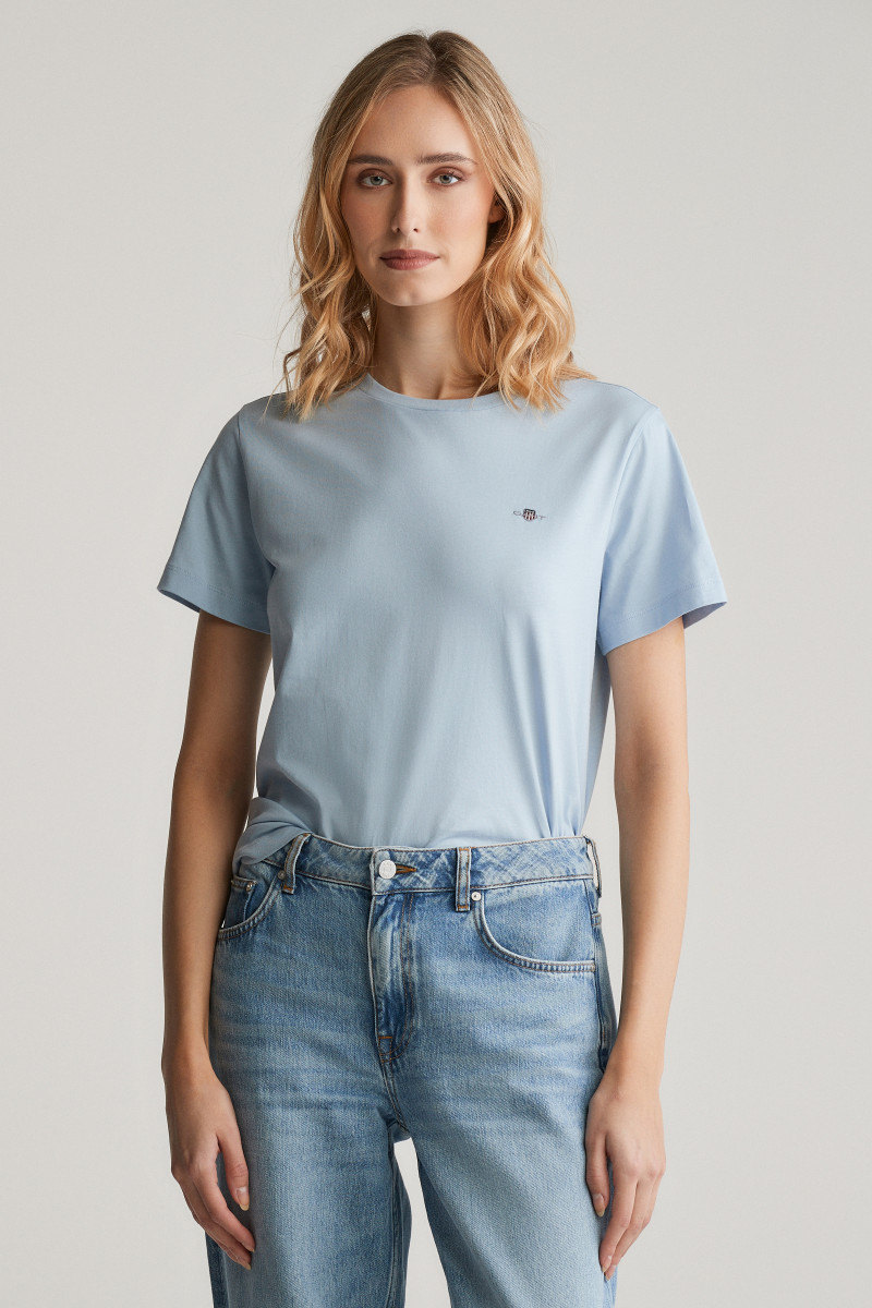 TRIČKO GANT REG SHIELD SS T-SHIRT FRESH BLUE