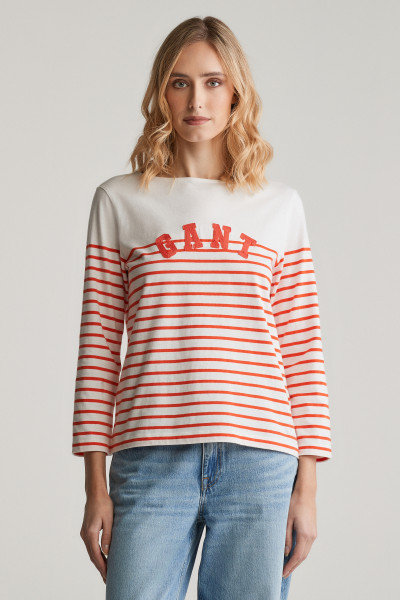 PÓLÓ GANT REG BRETON BOAT NECK T-SHIRT - Kép 1