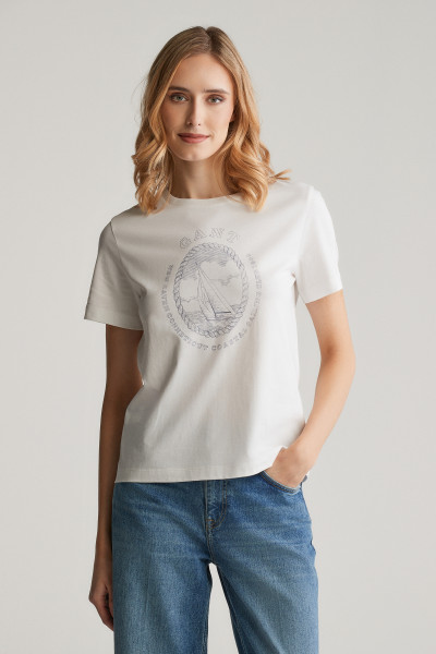 PÓLÓ GANT REG GRAPHIC SS T-SHIRT - Kép 1