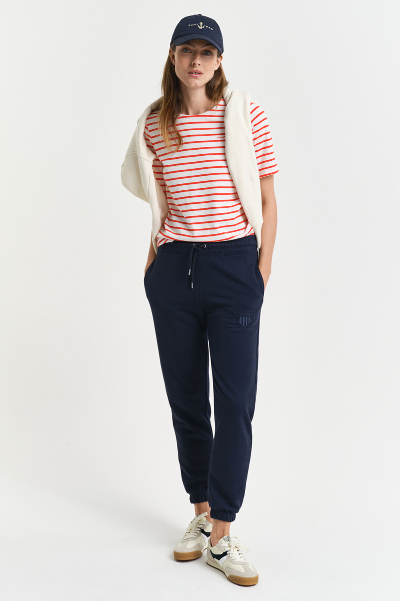 TEPLÁKY GANT REG TONAL SHIELD SWEATPANTS EVENING BLUE