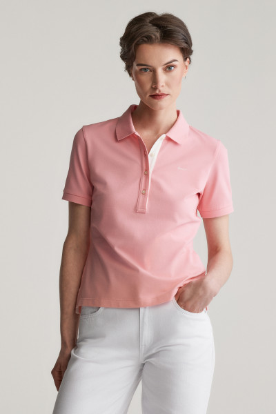 PÓLÓ GANT CONTRAST COLLAR SS PIQUE POLO - Kép 1
