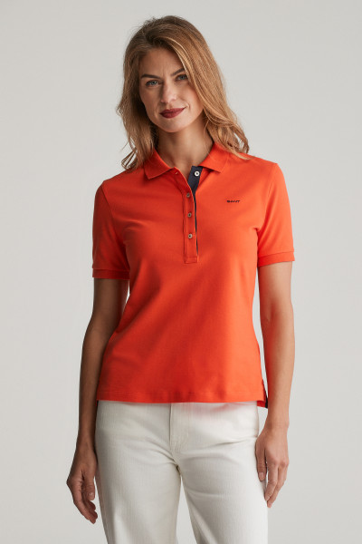 PÓLÓ GANT CONTRAST COLLAR SS PIQUE POLO - Kép 1