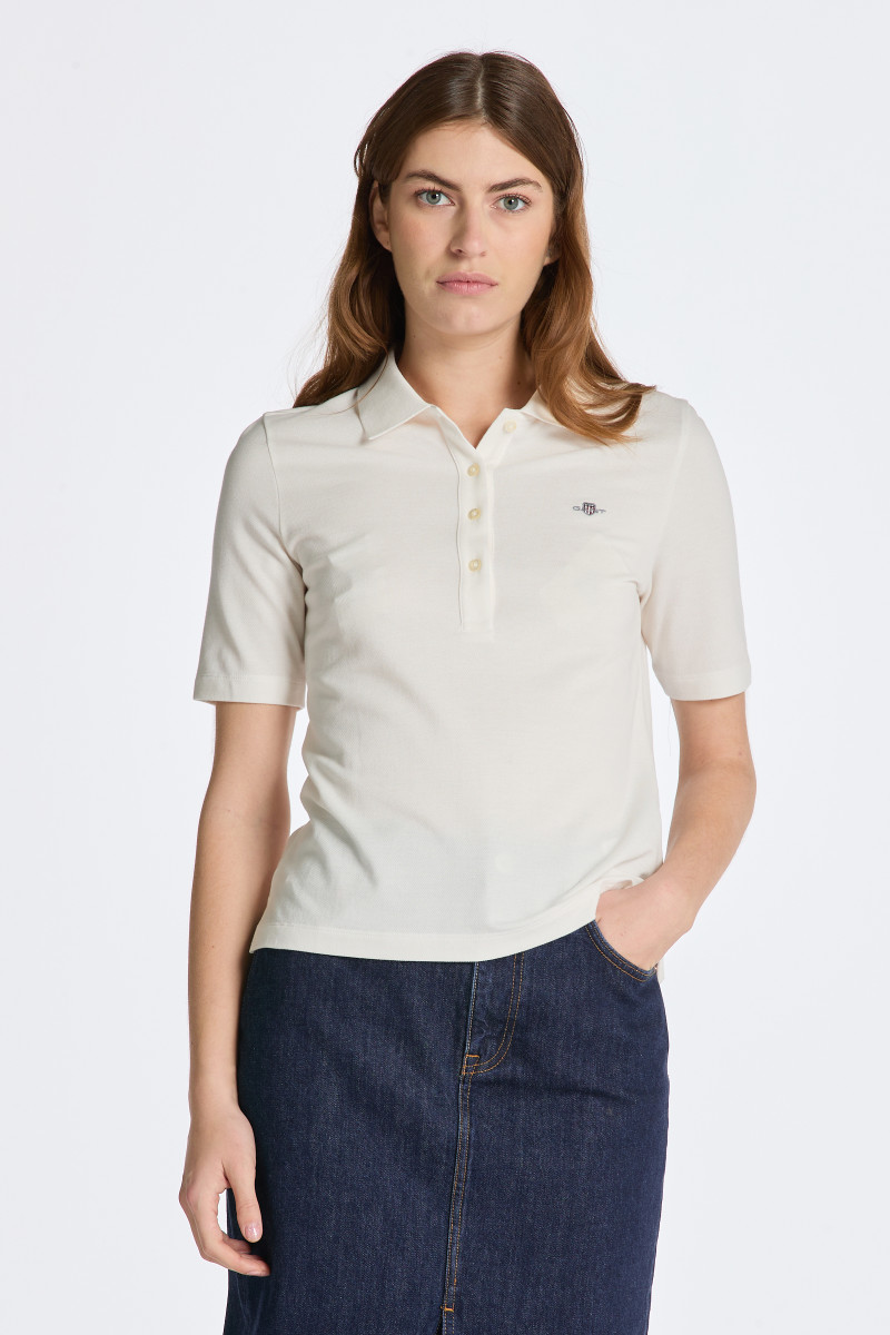 E-shop POLOKOŠILE GANT SLIM SHIELD SS PIQUE POLO EGGSHELL