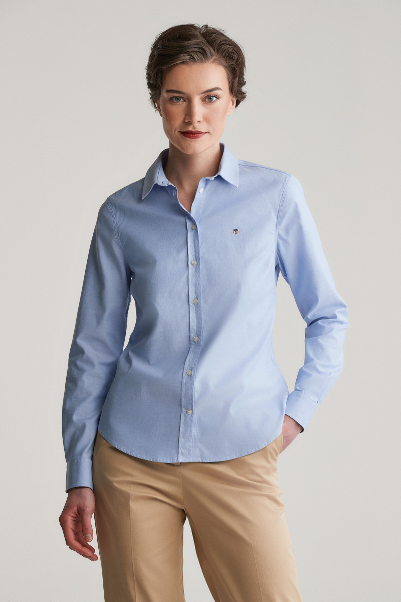 E-shop KOŠILE GANT SLIM STRETCH OXFORD SHIRT PERFECT BLUE
