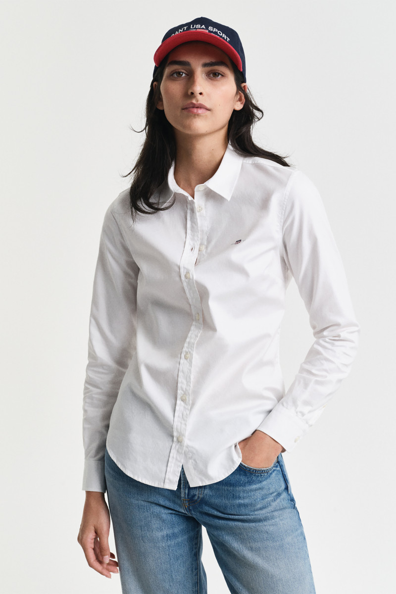 KOŠEĽA GANT SLIM STRETCH OXFORD SHIRT WHITE