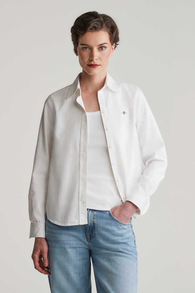 KOŠILE GANT REG DENIM SHIRT WHITE