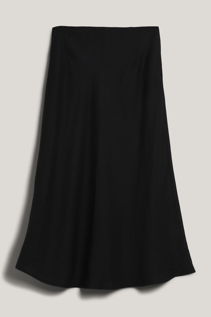 E-shop SUKNĚ GANT LINEN BLEND SKIRT BLACK