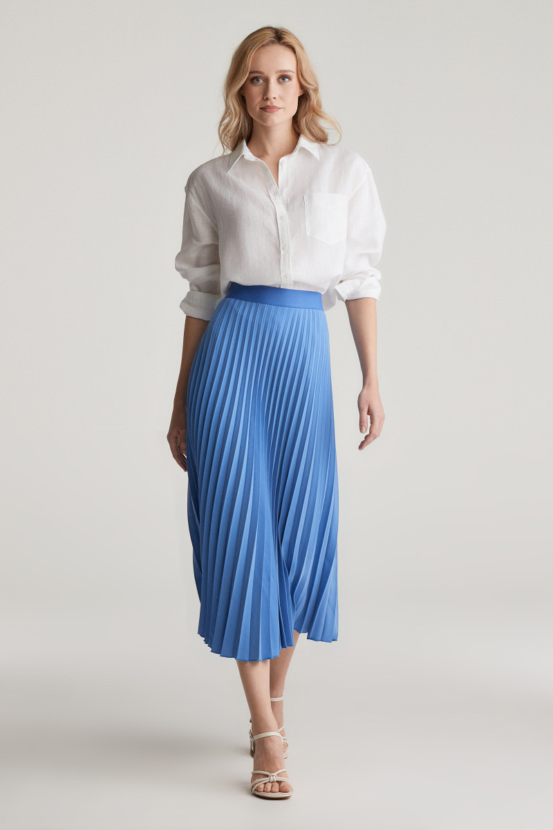 E-shop SUKNĚ GANT PLEATED SKIRT PERFECT BLUE