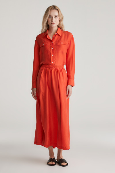 SZOKNYA GANT HABOTAI SILK SKIRT - Kép 1