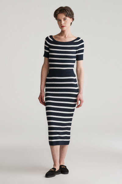 SZOKNYA GANT STRIPED THIN KNIT SKIRT - Kép 1